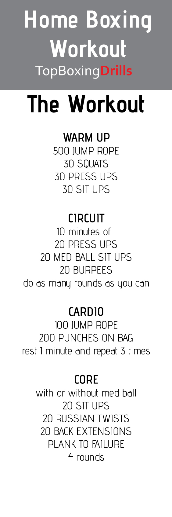 home boxing workout